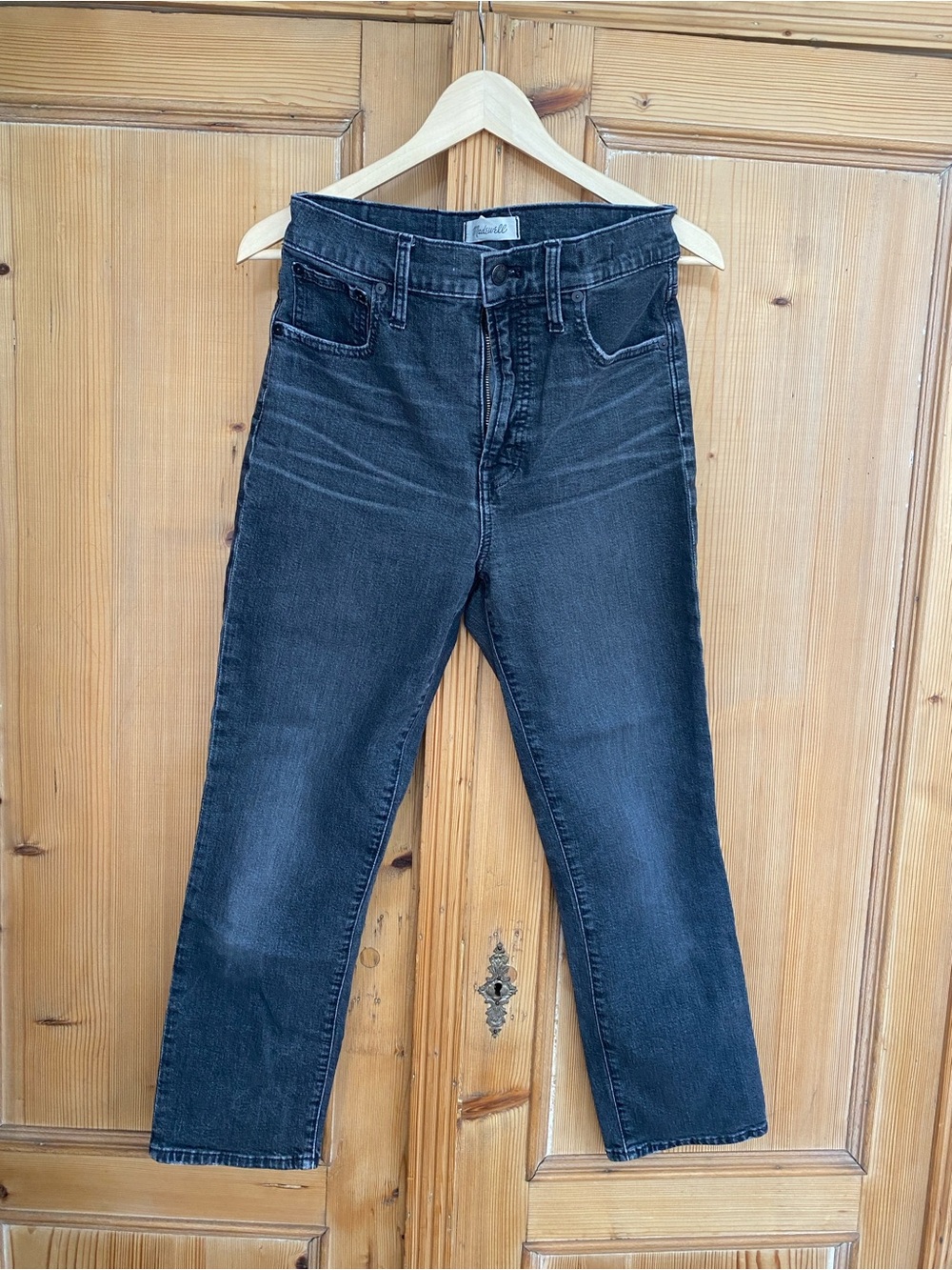Madewell The Perfect Vintage Cropped Gray Jeans | High-Rise Denim